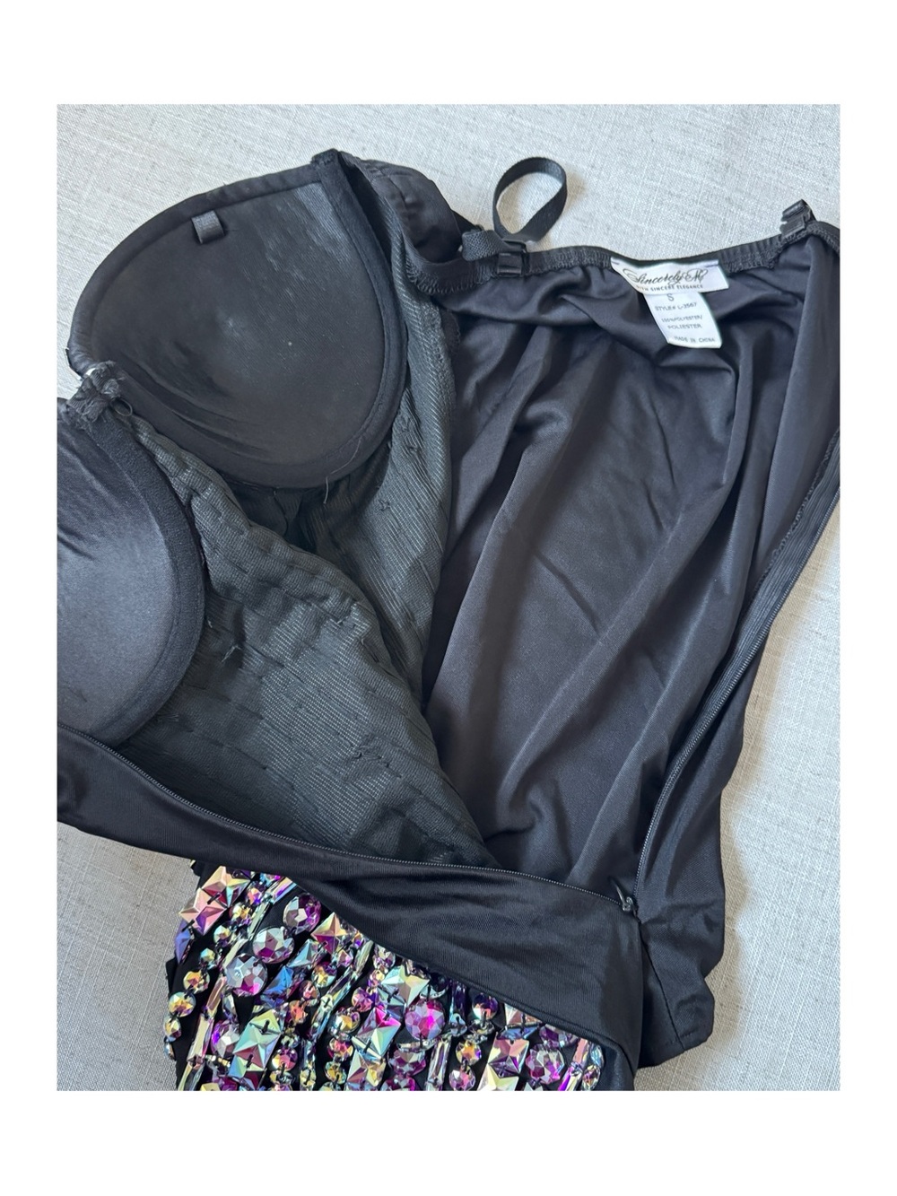 Purple Rhinestone Bodysuit - Picture 7 of 7